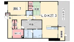 京都府京都市北区紫野北舟岡町【マンション】の間取り