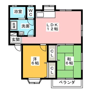 グレースイシバシ【1階】の間取り