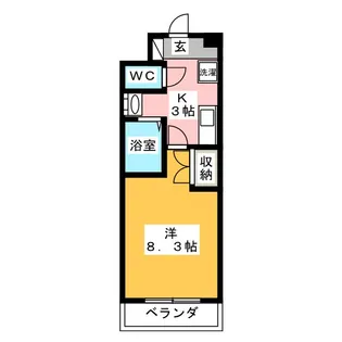 オレンジハウス【1階】の間取り