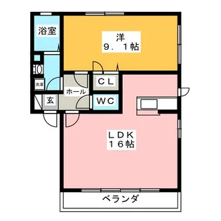 Polaris B【1階】の間取り