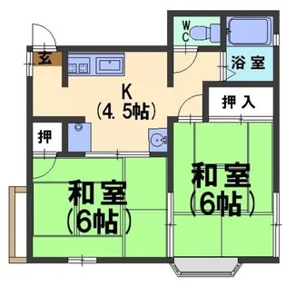 グリーンベル【1階】の間取り