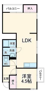 ネヴァーハウス【2階】の間取り