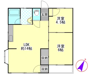 マウンテンハイツ【1階】の間取り