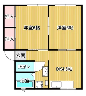 シティハイムアンシャンテA棟【1階】の間取り