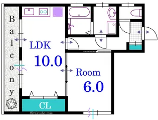 広島県広島市中区十日市町1【マンション】の間取り