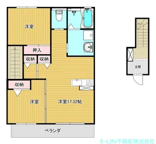 T.MレジデンスI・II【2階】の間取り