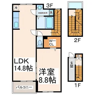 遊雅【3階】の間取り