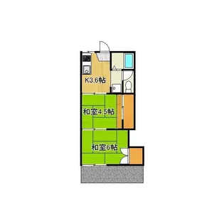 ツチヤハイツ【1階】の間取り