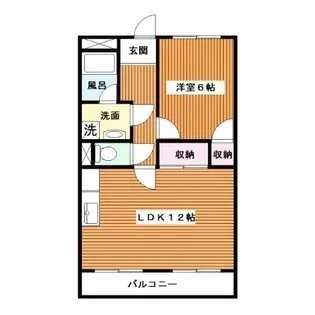ムーンリバー B棟【2階】の間取り