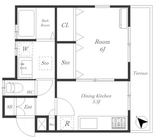 アムザック上溝【1階】の間取り