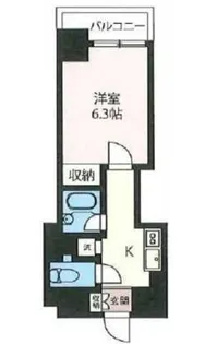 エスティメゾン神田【11階】の間取り