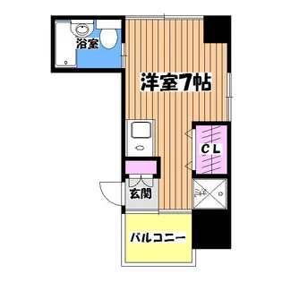 ラ・ルース国立【3階】の間取り