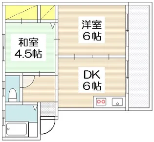 第1舟入マンション【3階】の間取り