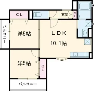 ピレーネ中野本町【1階】の間取り
