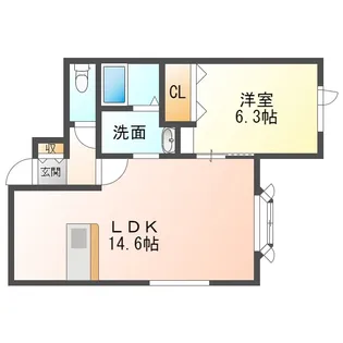 レインボーハウスMelodyII【1階】の間取り