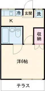 五月コーポ【1階】の間取り