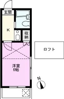 1Kの間取り画像