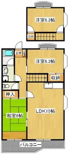 ボーマノワ【1階】の間取り