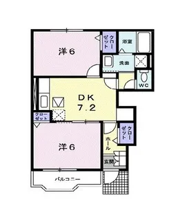 サンロードC【1階】の間取り
