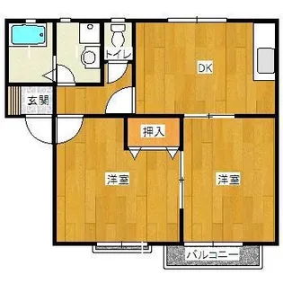 アエル乙島D棟【2階】の間取り