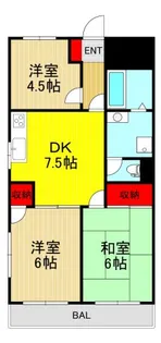 シュミレーINAGAKI【3階】の間取り