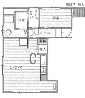 ハウスポポI C号室【1階】の間取り