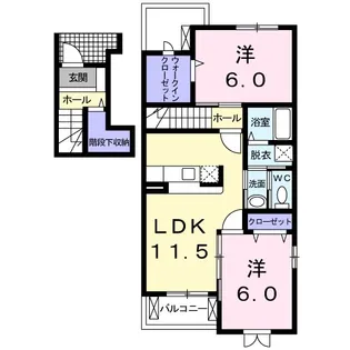 茨城県土浦市おおつ野5【アパート】の間取り