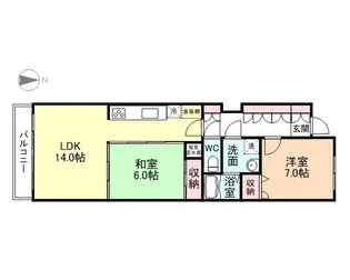 第5グレースビル【3階】の間取り