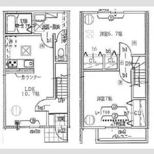 岐阜県各務原市川島松倉町【一戸建】の間取り