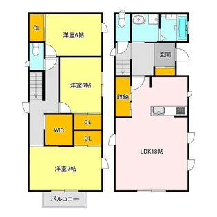 栃木県宇都宮市御幸本町【一戸建】の間取り