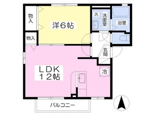 エクレールE棟【2階】の間取り
