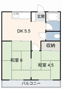 コーポ本郷【2階】の間取り