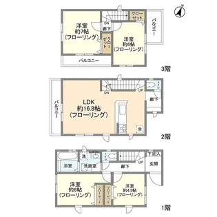 埼玉県川口市西川口6【一戸建】の間取り