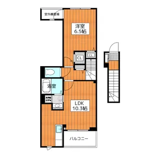 東京都青梅市河辺町9【アパート】の間取り