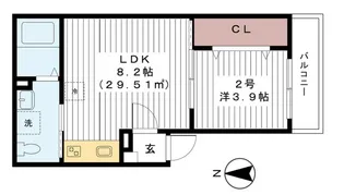 フィオーレ【3階】の間取り