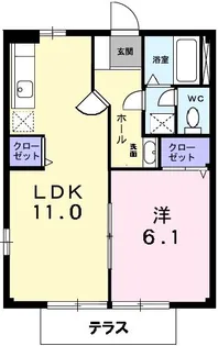 兵庫県神戸市西区玉津町今津【アパート】の間取り