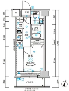 RELUXIA横濱元町【5階】の間取り