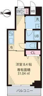 メゾン ウェル【8階】の間取り