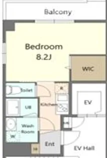 1Kの間取り画像