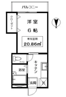 グローリー上野毛【1階】の間取り