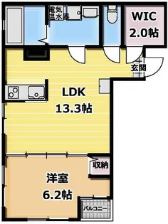 ミヤコウエスト【2階】の間取り