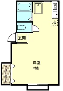 コーポプリメール【2階】の間取り