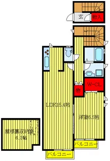 ラ・ヴィータ・ロッソ【2階】の間取り