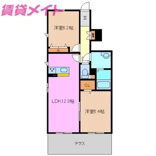 Rose A棟【1階】の間取り