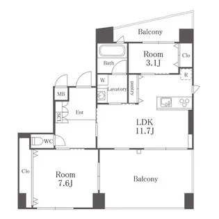 文の杜テラス【8階】の間取り