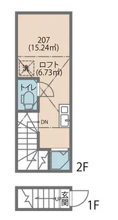 サークルハウス谷在家【2階】の間取り
