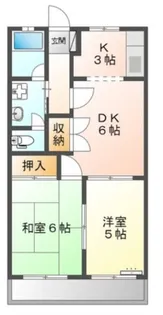ハイツリバティI【2階】の間取り