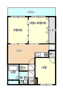 ユーミー和久市【3階】の間取り