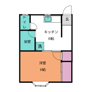千寿荘1号館【1階】の間取り