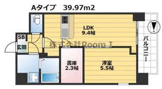 パークス堺筋本町【2階】の間取り